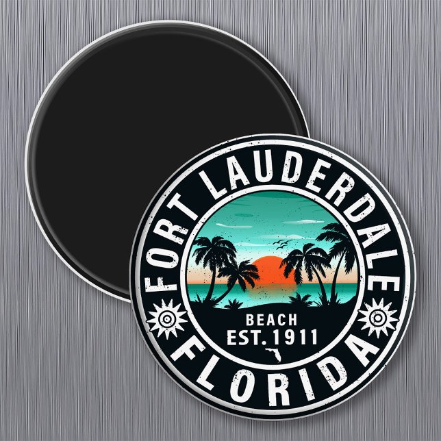 Fort Lauderdale Florida Beach Tropical Souvenirs Magnet (Skapare uppladdad)