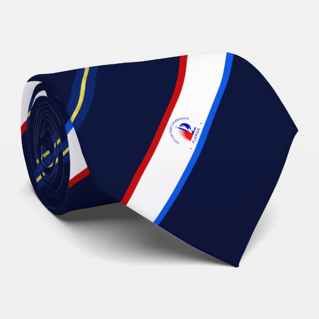 Fort Lauderdale (Florida) city flagga Neck Tie Slips (Rullad)
