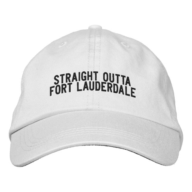 Fort Lauderdale Florida Hatt Broderad Keps (Framsida)