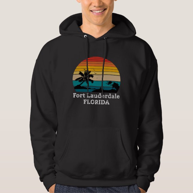 Fort Lauderdale FLORIDA Hoodie (Framsida)