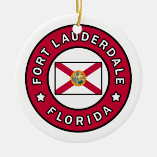 Fort Lauderdale Florida Julgransprydnad Keramik