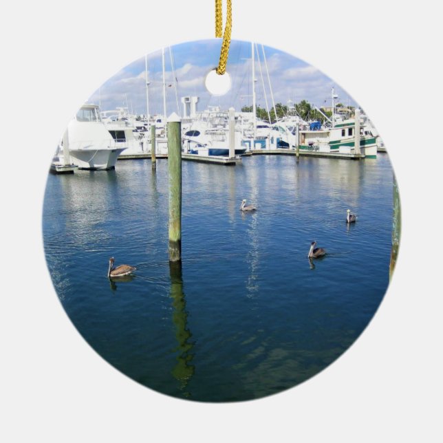 Fort Lauderdale, Florida Julgransprydnad Keramik (Framsidan)