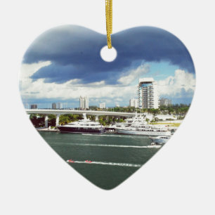 Fort Lauderdale Florida Julgransprydnad Keramik