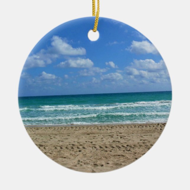 Fort Lauderdale, Florida Julgransprydnad Keramik (Framsidan)