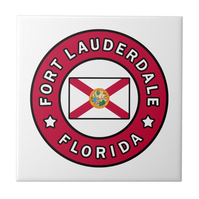 Fort Lauderdale Florida Kakelplatta (Framsidan)