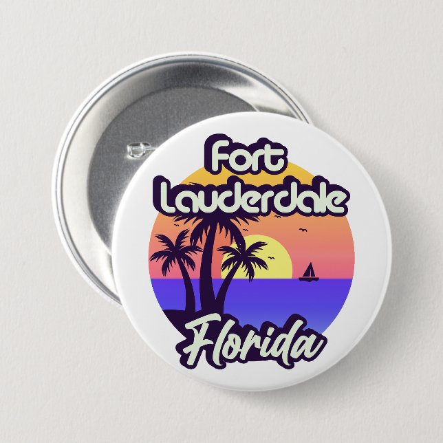 Fort Lauderdale Florida Knapp (Framsida & baksida)