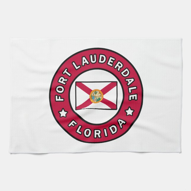 Fort Lauderdale Florida Kökshandduk (Horisontell)