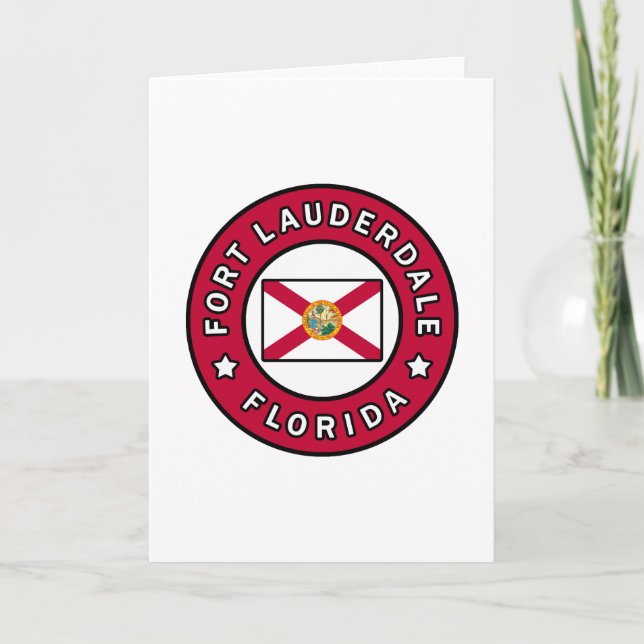 Fort Lauderdale Florida Kort (Framsida)