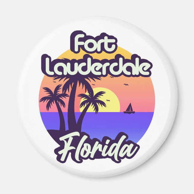 Fort Lauderdale Florida Magnet (Framsidan)