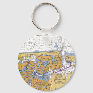 Fort Lauderdale, Florida Nautical Keychain Nyckelring