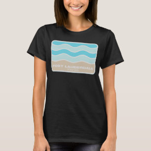 Fort Lauderdale Florida Retro FL Vågar Beach Souve T Shirt