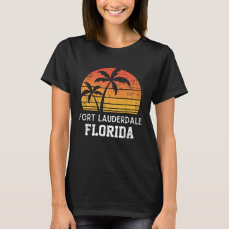 Fort Lauderdale Florida Retro Handflatan Vintage S T Shirt