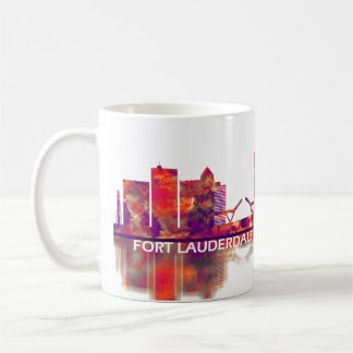 Fort Lauderdale Florida Skyline Kaffemugg