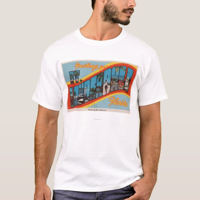 Fort Lauderdale Florida - stora brevplatser 2 T-shirt (Framsida)
