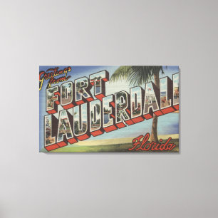 Fort Lauderdale Florida - stora brevplatser Canvastryck