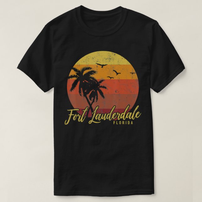 Fort Lauderdale Florida T Shirt (Design framsida)
