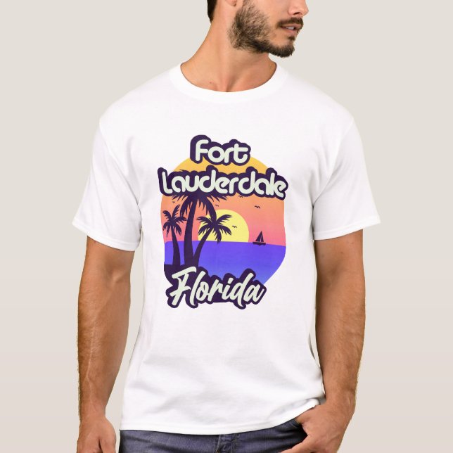 Fort Lauderdale Florida T Shirt (Framsida)