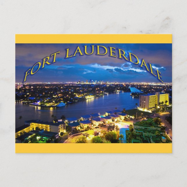 Fort Lauderdale, Florida, USA Vykort (Framsida)