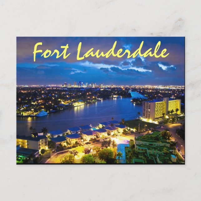 Fort Lauderdale, Florida, USA Vykort (Framsida)