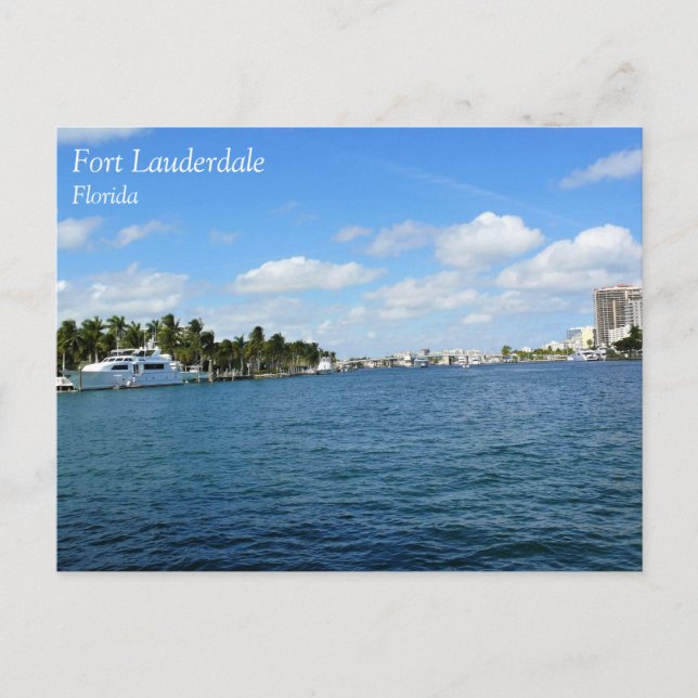 Fort Lauderdale, Florida Vykort (Framsida)