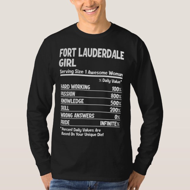 Fort Lauderdale Girl T Shirt (Framsida)