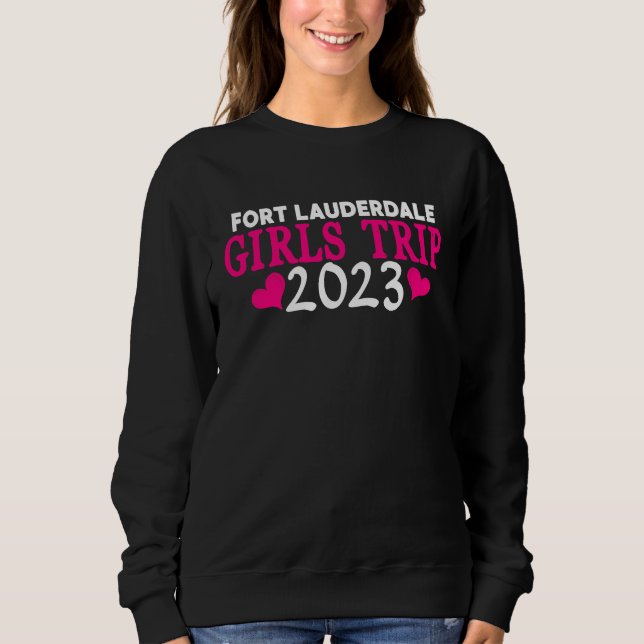 Fort Lauderdale Girls Trip  2023 Bachelorette Part T Shirt (Framsida)
