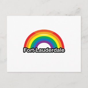 FORT LAUDERDALE HGBT PRIDE RAINBOW -.png Vykort