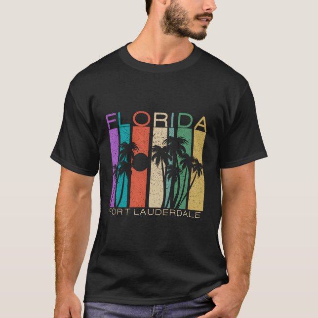 Fort Lauderdale Hoodie Souvenir Florida Summer Gif T Shirt (Framsida)