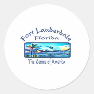 Fort Lauderdale Runt Klistermärke