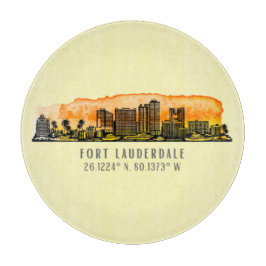 Fort Lauderdale Skyline & Coordinates