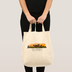 Fort Lauderdale Skyline & Coordinates Tygkasse