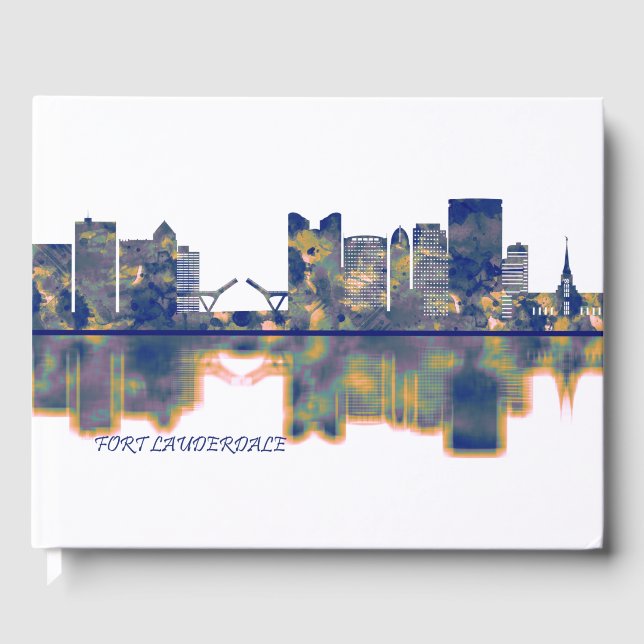 Fort Lauderdale Skyline Gästböcker (Framsida)