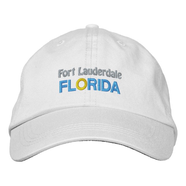 FORT LAUDERDALE-sockel Broderad Keps (Framsida)