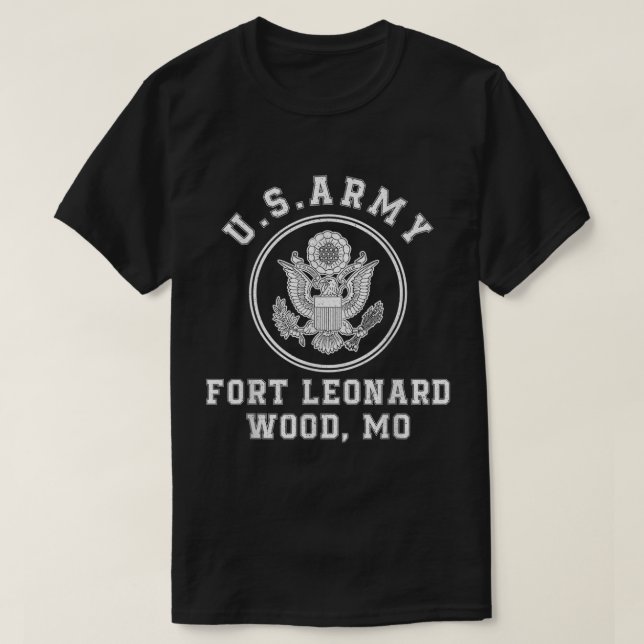 Fort Leonard Wood Basic Training Missouri T Shirt (Design framsida)