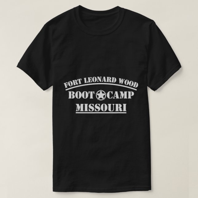 Fort Leonard Wood Missouri Boot Camp Infantry Trai T Shirt (Design framsida)