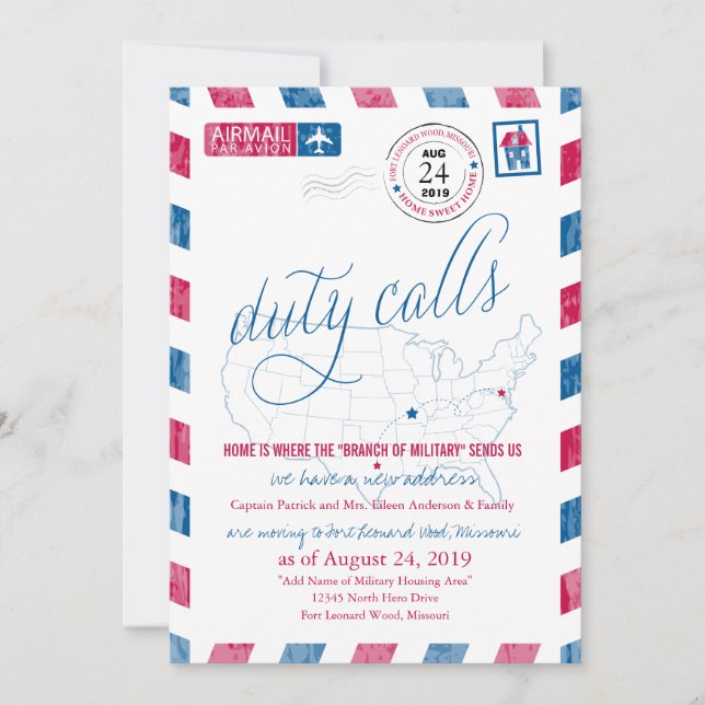 Fort Leonard Wood, MO:s tillkännagivande om militä (Framsida)