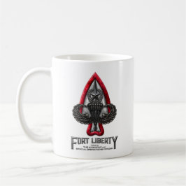 Fort Liberty White Coffee Mugg