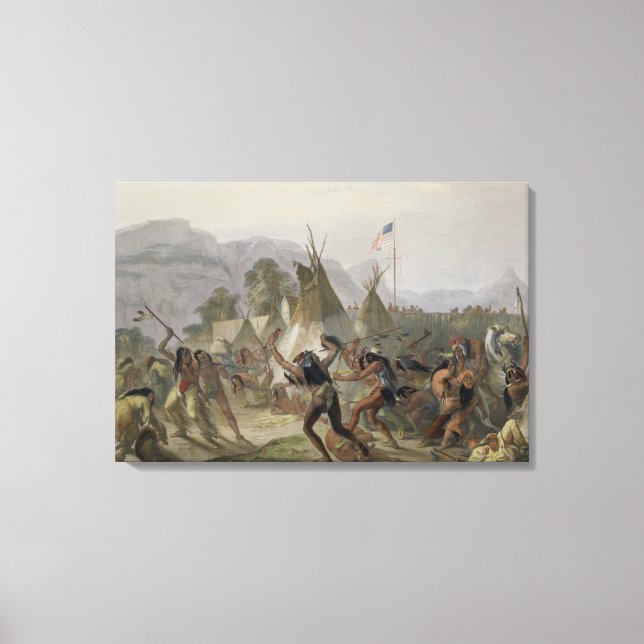 Fort Mackenzie, 28 augusti 1833, tallrik 42 från V Canvastryck (Framsida)