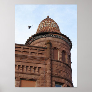 Fort Madison, Iowa Byggnad och Pigeon Poster