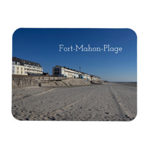 Fort-Mahon-Plage, Beach View, Frankrike Magnet