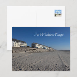 Fort-Mahon-Plage, Beach View, Frankrike Vykort