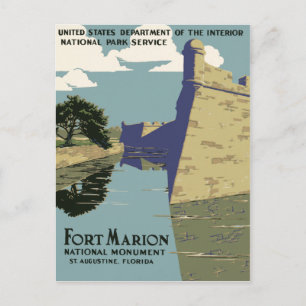 Fort Marion National Monument St Augustine Florida Vykort