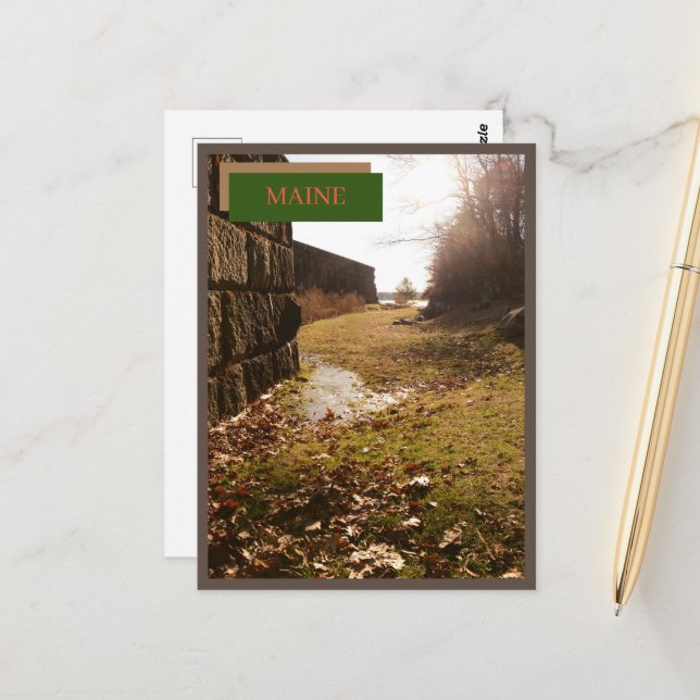 Fort McClary State Historic Site Maine Nature Vykort (Fram/Back In Situ)