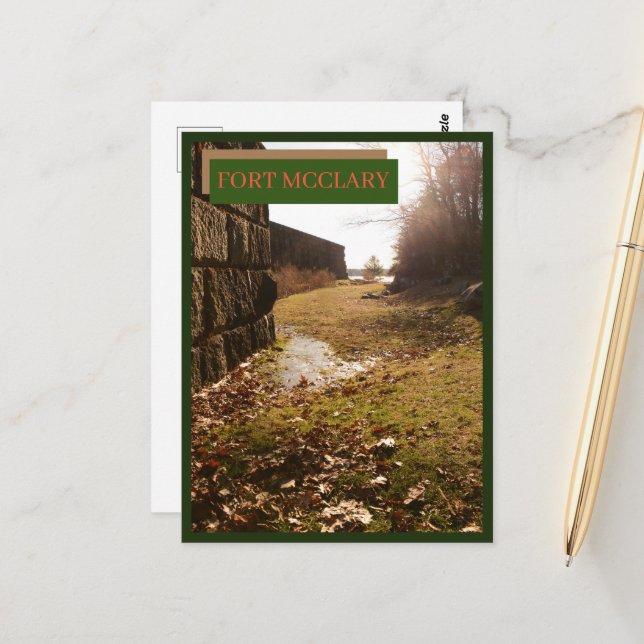 Fort McClary State Historic Site Maine Nature Vykort (Fram/Back In Situ)