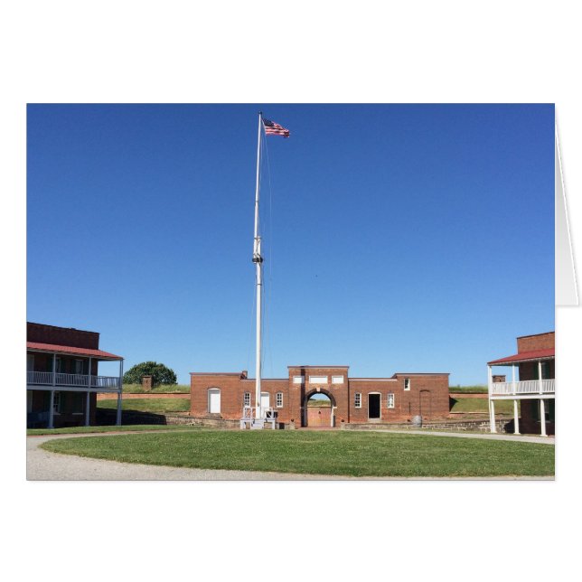Fort McHenry, Baltimore, Maryland, Amerika, kort (Framsidan Horizontal)
