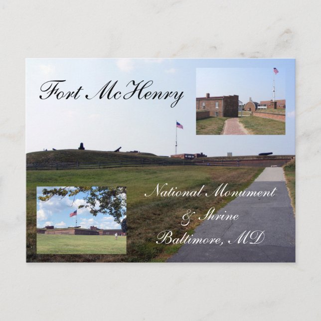 Fort McHenry Vykort (Framsida)