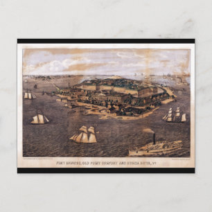 Fort Monroe Virginia (1861) Vykort