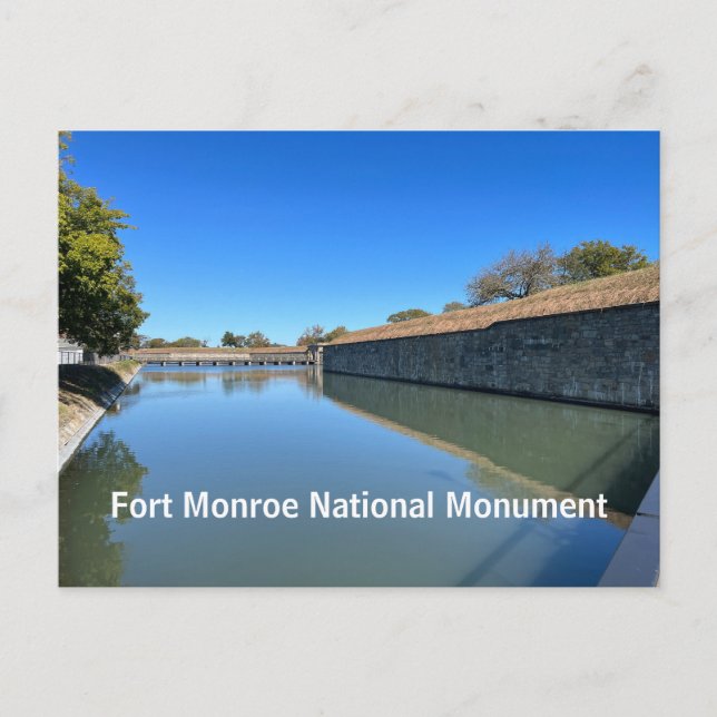 Fort Monroe, Virginia Vykort (Framsida)