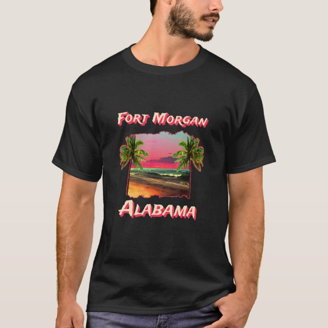 Fort Morgan Alabamas stränder T Shirt (Framsida)