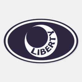 Fort Moultrie "Liberty" Crescent Ovalt Klistermärke